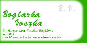 boglarka voszka business card